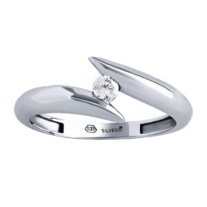 Stříbrný prsten Mona s Brilliance Zirconia QR189RS
