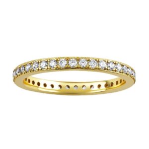 Stříbrný/pozlacený prsten Samira s čirými Brilliance Zirconia JJJ1296RRG