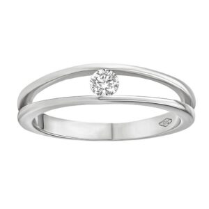 Zlatý prsten Danika s Brilliance Zirconia z bílého 14kt zlata FNNNF253BRGW